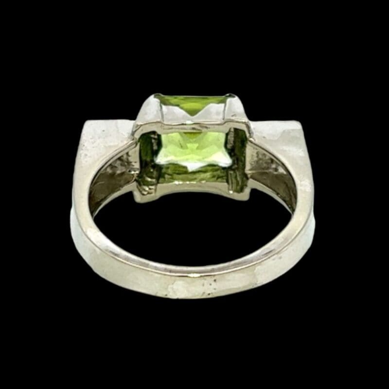 Gold quartz, Ring, Green Peridot , White Gold, Alaska Mint, 241G2DW $1365