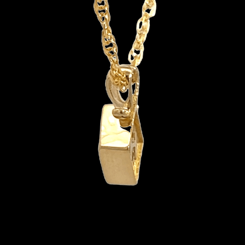 Gold quartz, Pendant, 14k Gold, Alaska Mint, 608G2 $275
