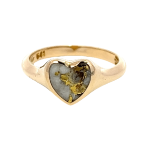 Gold quartz, Ring, Alaska Mint, Heart, 641G2 $895