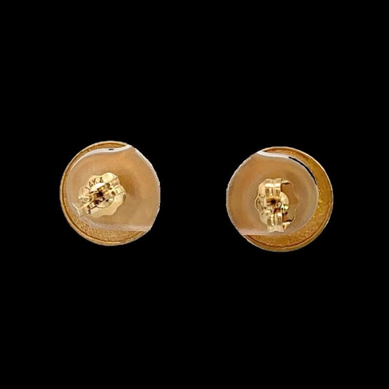 Gold quartz, Earrings, Studs, Alaska Mint, E179G2 $795