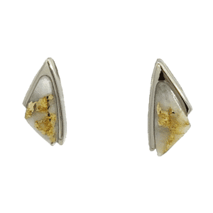 Gold quartz, Sail, Earrings, Alaska Mint, EDL25SQW