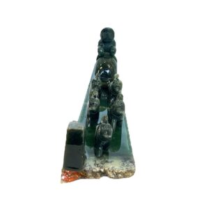 Hand Carved, Jade, Dog Sled and Team, Alaska Mint, J1HDT5-A $457