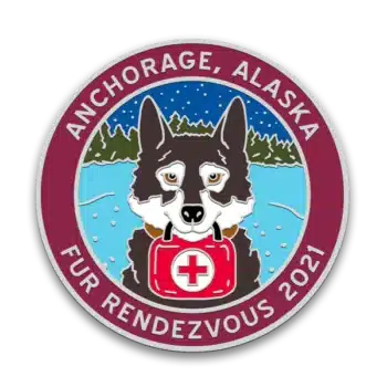 2021 Official Fur Rondy Collector Pin, Alaska Mint