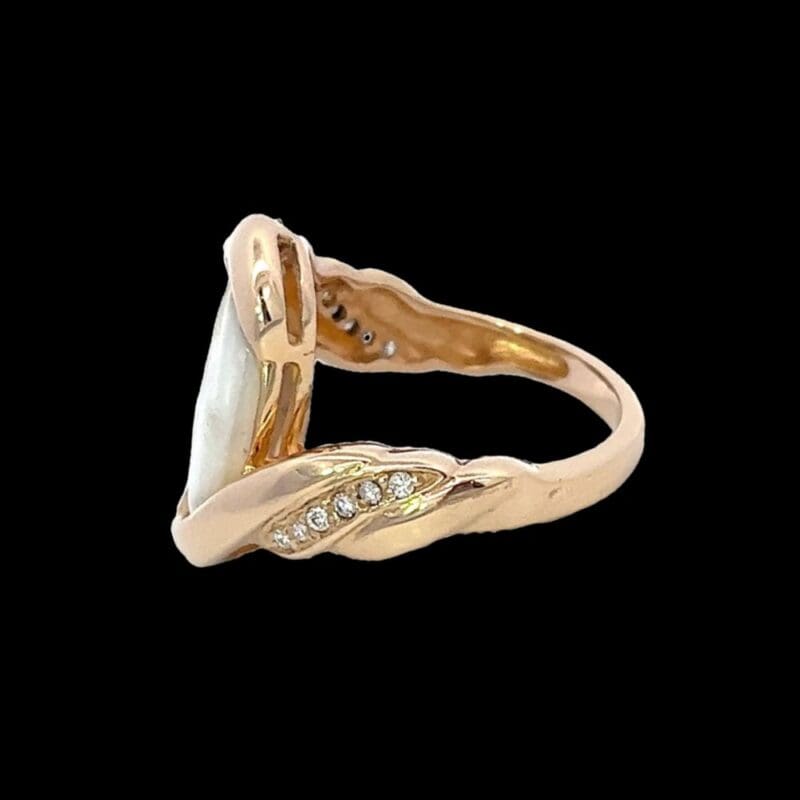Gold quartz, Diamonds, Ring, Alaska Mint, RL1002DQ $2645