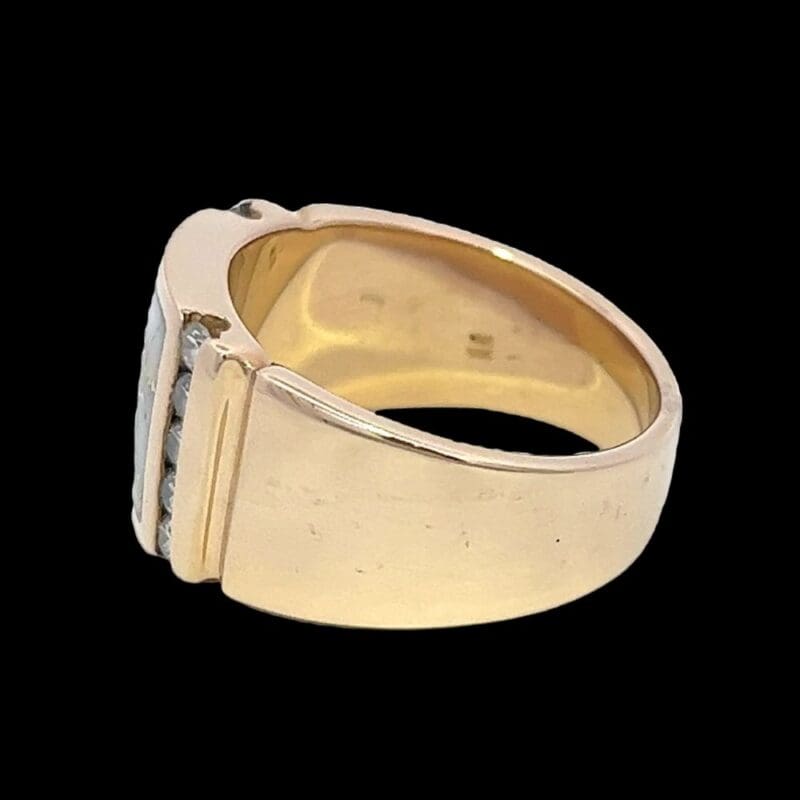 Gold quartz, Diamond, Ring, Alaska Mint, RM779D50 $5690
