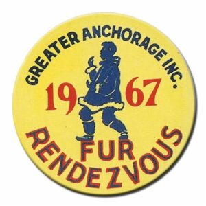 1967 Official Fur Rondy Collector Pin - Rondy Value Listing $205.00