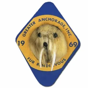 1969 Official Fur Rondy Collector Pin - Rondy Value Listing $451.00