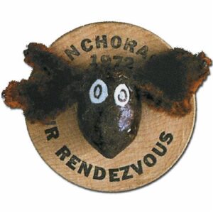 1972 Official Fur Rondy Collector Pin - Rondy Value Listing $369.00