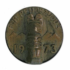 1973 Official Fur Rondy Collector Pin - Rondy Value Listing $533.00