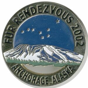 2002 Official Fur Rondy Collector Pin, Alaska Mint