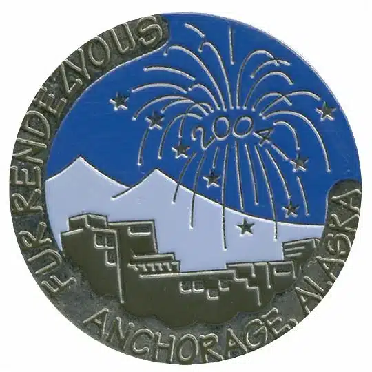 2004 Official Fur Rondy Collector Pin, Alaska Mint