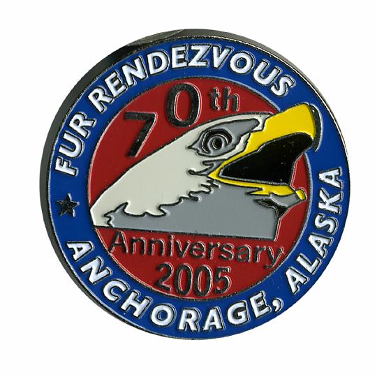 2005 Official Fur Rondy Collector Pin, Alaska Mint