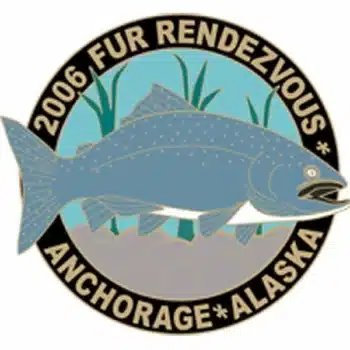 2012 Official Fur Rondy Collector Pin, Alaska Mint