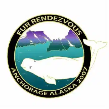 2007 Official Fur Rondy Collector Pin, Alaska Mint