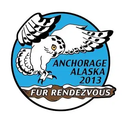 2013 Official Fur Rondy Collector Pin, Alaska Mint