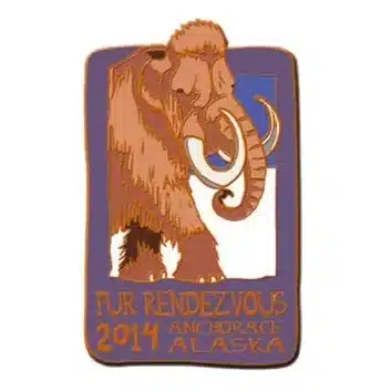 2014 Official Fur Rondy Collector Pin, Alaska Mint