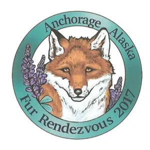 2017 Official Fur Rondy Collector Pin, Alaska Mint