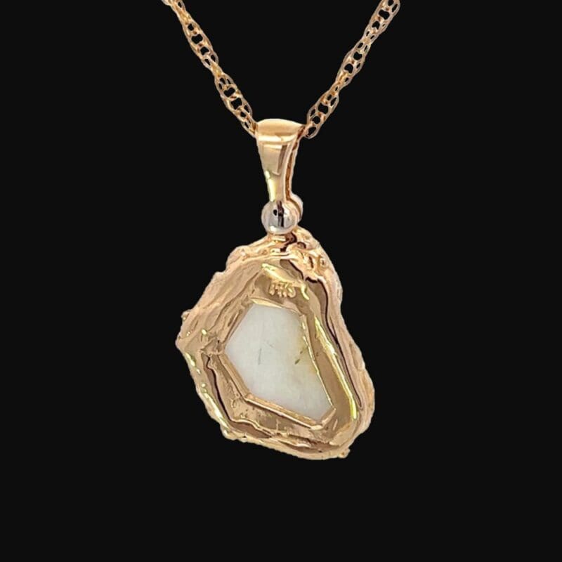 Gold quartz, Pendant, Freeform, Alaska Mint, 073153 FFGQG2-16747 $875