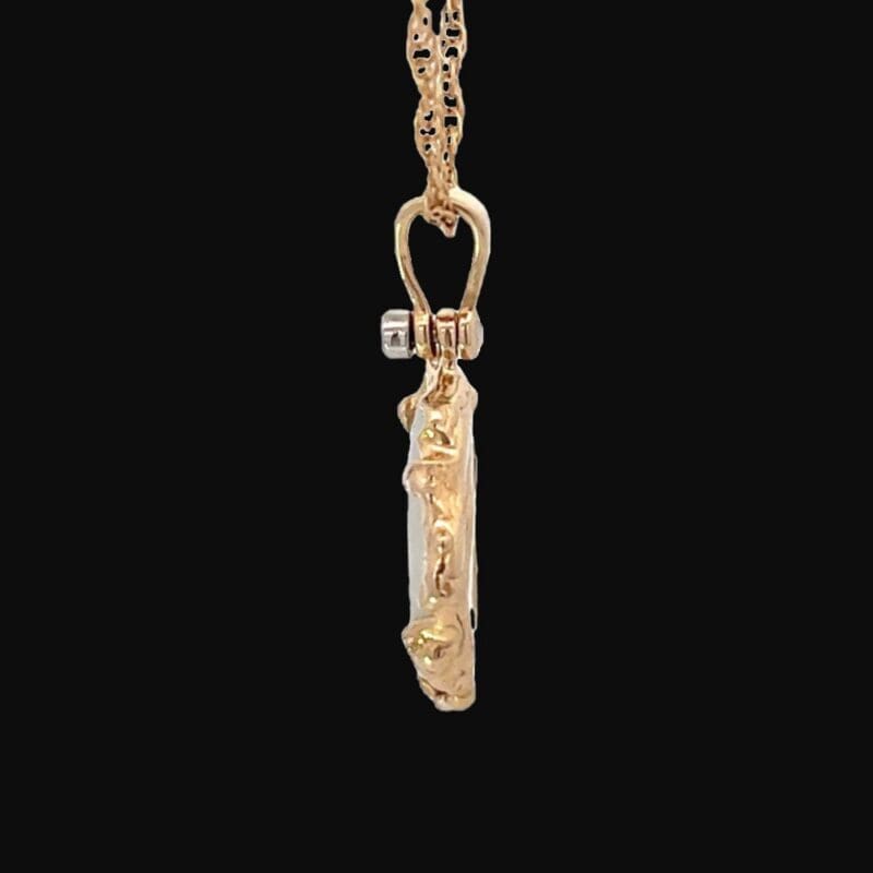 Gold quartz, Pendant, Freeform, Alaska Mint, 073153 FFGQG2-16747 $875