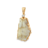 14k Freeform Gold Quartz Pendant, Alaska Mint