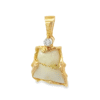 14k Freeform Pendant Gold Quartz, Alaska Mint