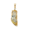 Freeform 14k Gold Quartz Pendant, Alaska Mint