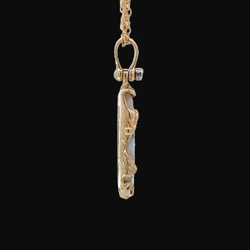Gold quartz, Pendant, Freeform, Alaska Mint, 073160 $725