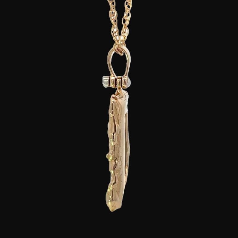 Gold quartz, Pendant, Freeform, Alaska Mint, 073160 $725