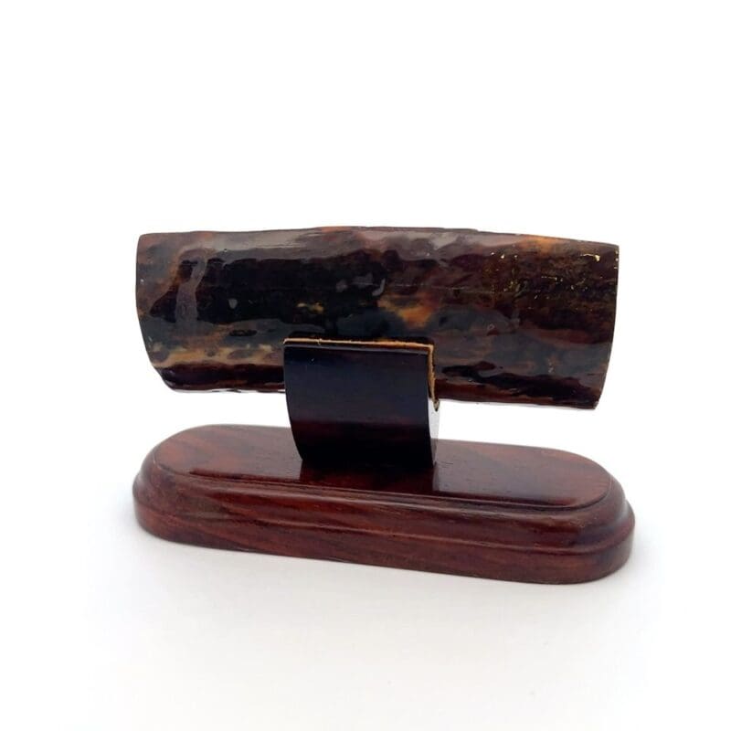 Scrimshaw Ivory, Alaska Mint, Ship, 073491 $865, JU 3.24” X about 1.5” (without base)
