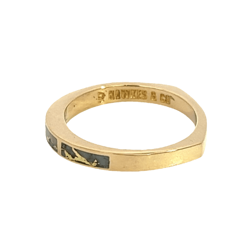 Gold quartz, Ring, Band, Alaska Mint, 454G2 $1095