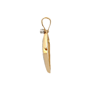 Gold quartz, freeform, pendant, Alaska Mint, 14k, FF213G2