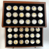 Complete Collection of Official Iditarod Medallions in 1 oz Silver with 24 Karat Gold Relief