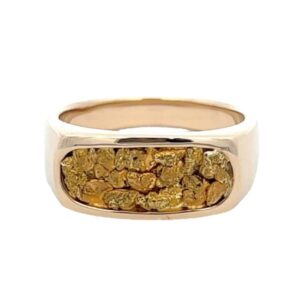Men's Gold Nugget Ring