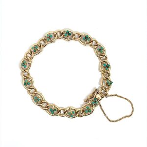 Estate, Bracelet, Turquoise, Alaska Mint, 071650 $2100, 7in