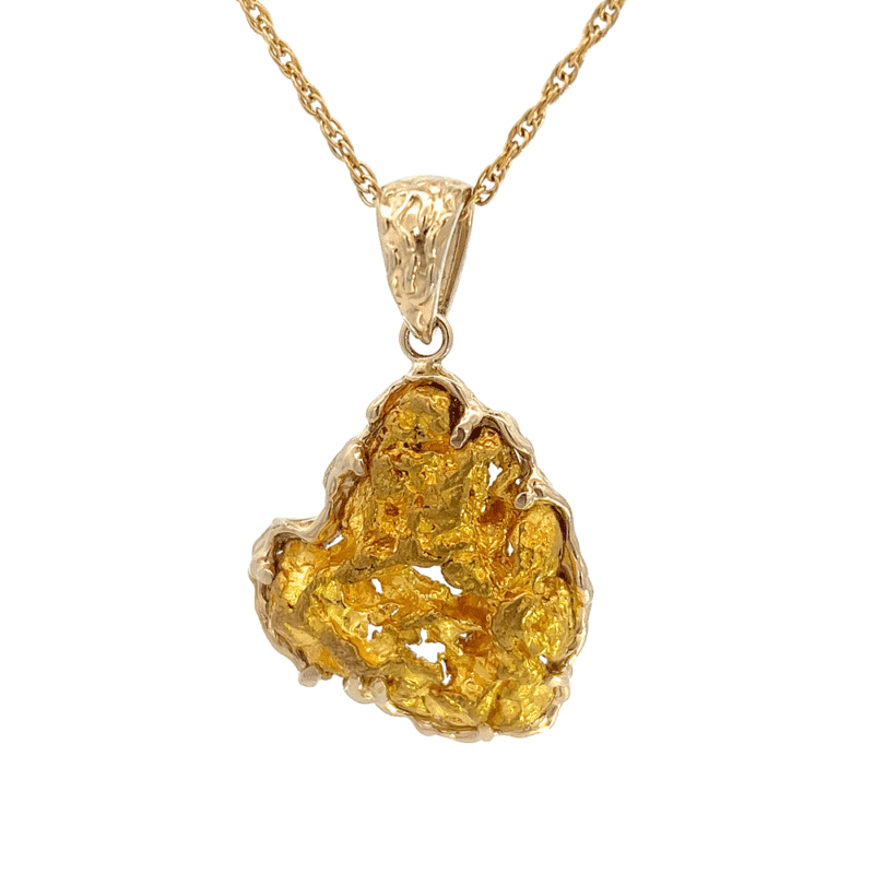 Gold nugget, Pendant, Alaskan, Alaska Mint, 14k, 073236 $7000