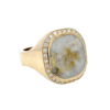 Gold quartz, Diamond, Ring, Alaska Mint, 14k, 073549 $5095
