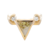 Gold Quartz Triangle Ring, Alaska Mint