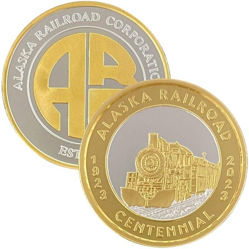 100th Anniversary Alaska Railroad 4001-23 medallion