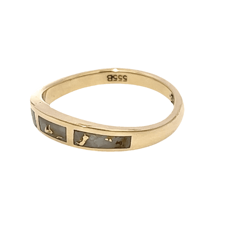 Gold quartz, ring, Alaska Mint, 14k, 555BG2 $1040