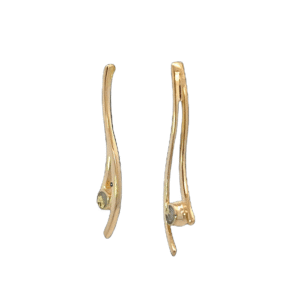 Gold quartz, Drop, Earrings, Alaska Mint, 14k, E294G2 $590