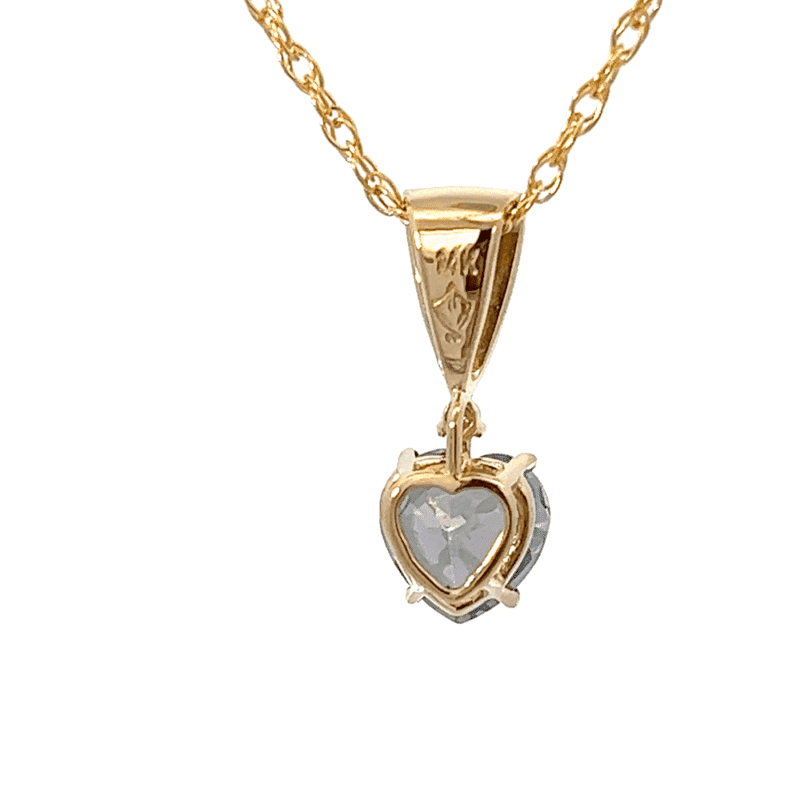 Northern Lights Topaz, Gold nugget, Heart, Pendant, Alaska Mint, 14k, 073790 $670