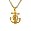 Gold nugget, Anchor, Pendant, Alaska Mint, 14k, PAJ346 $325