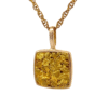 Gold nugget, Square, Pendant, Alaska Mint, 14k, PN1108N $1200