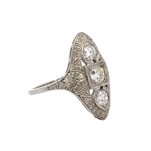 Estate, Ring, Diamond, Alaska Mint, 14k, 1.01ct diamond, sz8.5, JU 1” tall, 073958 $3265