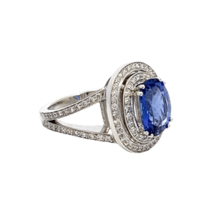 Estate, Ring, Tanzanite, Diamond, 18k, Alaska Mint, Sz 6.5, 073967, $5750