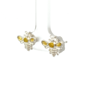 Gold Nugget, Bee. Earrings, Alaska Mint, ER-521-SS, $160