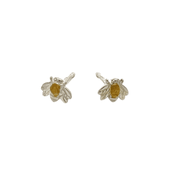 Gold Nugget, Baby Bee, Earrings, Alaska Mint, ER-530-SS, $110