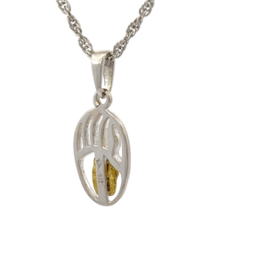 Gold Nugget, Bear Paw, Pendant, Alaska Mint, P-414-SS, $255