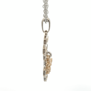 Gold Nugget, Ladies, Honeycomb, Honey Bee, Pendant, Alaska MInt, P-519-SS, $660