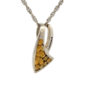 Gold nugget, Pendant, White Gold, Alaska Mint, 14k, PN887DNWX $820